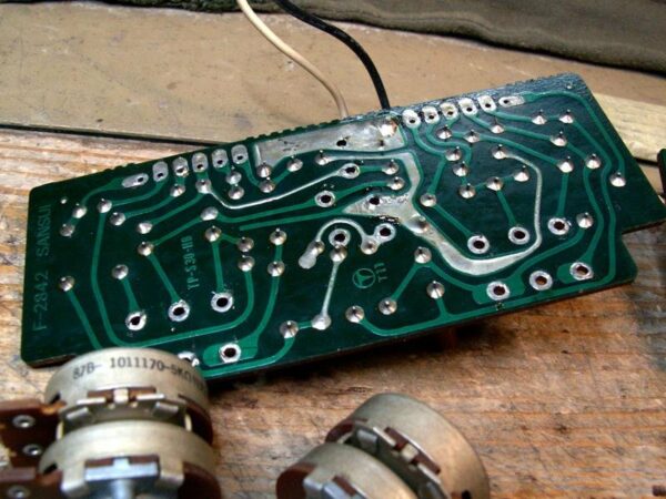 F-2842 & F-2843 Sansui boards for amplifier AU919, used, untested, 1st - Image 3