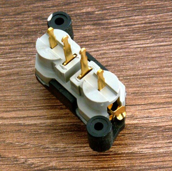 RCA (Cinch) Sansui audio terminals, gold plated NOS, one piece - Image 4