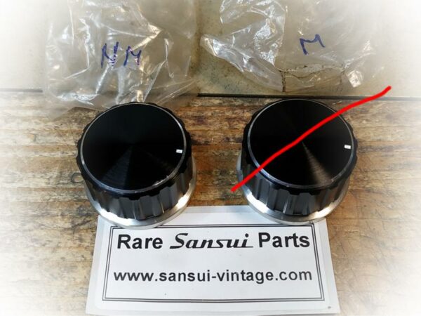 Aluminum Potentiometer Knob for Sansui AU 9500, NOS