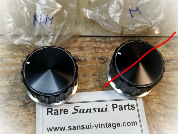 Aluminum Potentiometer Knob for Sansui AU 9500, NOS - Image 2