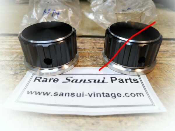 Aluminum Potentiometer Knob for Sansui AU 9500, NOS - Image 3