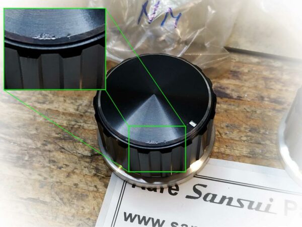 Aluminum Potentiometer Knob for Sansui AU 9500, NOS - Image 6