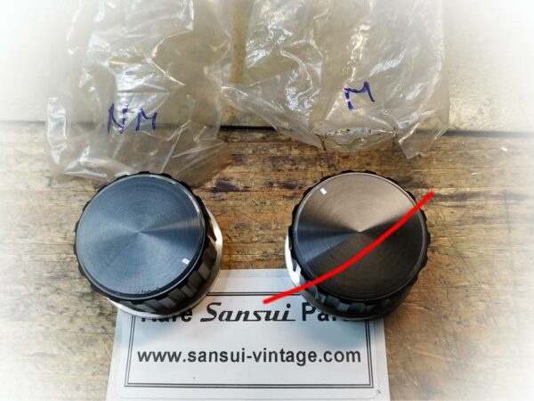 Aluminum Potentiometer Knob for Sansui AU 9500, NOS - Image 4