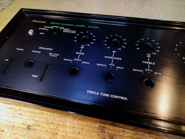 Front Panel- Faceplate for Sansui amplifier AU999 - used