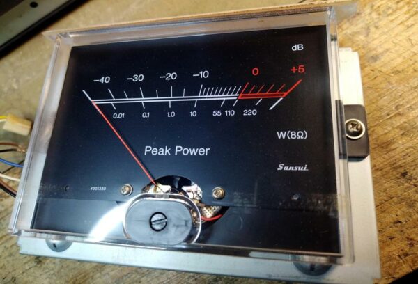 Power meter for Sansui amplifier model BA-F1, used