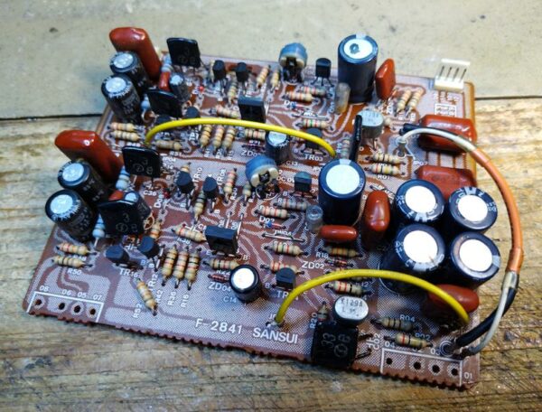 F-2841 Flat Amp Board for Sansui AU919, used, untested
