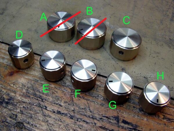 Knobs for Sansui Eight Receiver - Used